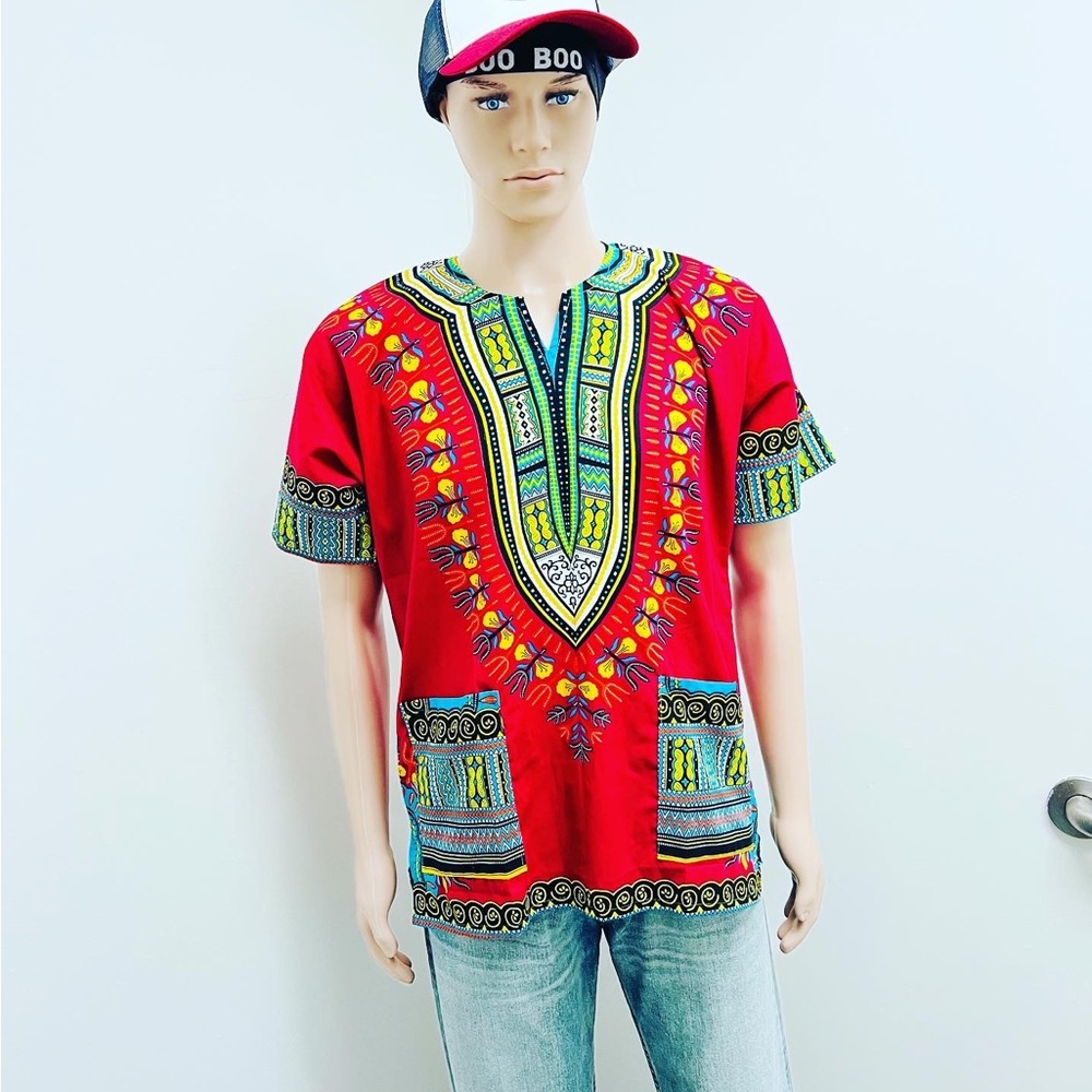 Dashiki unisex short sleeve shirt